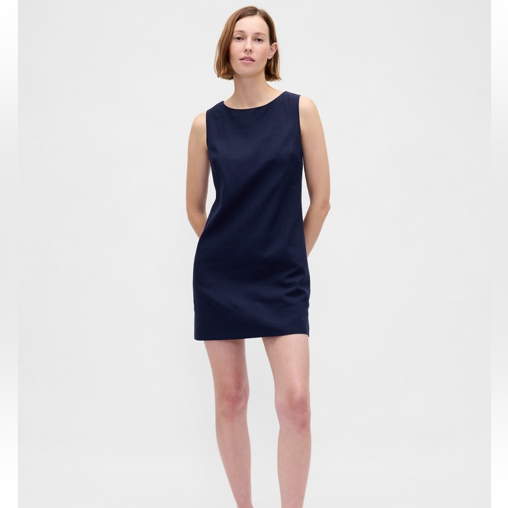 GAP Linen Blend Mini Shift Dress